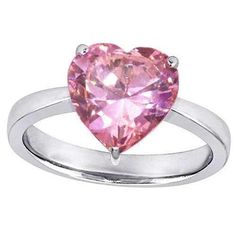 METAL SPECIFICATIONS White Gold 14K STONE SPECIFICATIONS Stone Name : Sapphire Stone Cut : Heart Stone Details : There is one sapphire in the center of approx. 3.00 carats. Natural earth mined stone. Color : Pink Quality : AAA Total : Approx. 3.00 carats RING SPECIFICATIONS Appraised Value : $7500.00 Size : 6.5 (Can ship in any size you want) Comes with Certificate Wedding Rings Pink Sapphire, 3 Carat Ring, Diamond Earrings Studs Round, Engagement Ring Photos, Heart Stone, Pink Sapphire Ring, Round Diamond Engagement Rings, White Gold Diamond Rings, Sapphire Stone