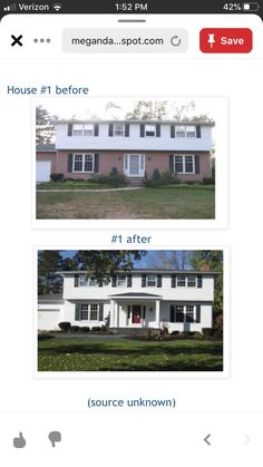 the before and after pictures of a house on instagram for real estate listing in washington, dc