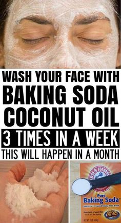 Wash Your Face with Coconut Oil and Baking Soda 3 Times a Week and This Will Happen in a Month! Baking Soda Coconut Oil, Obličejové Masky, Coconut Oil And Baking Soda, Baking Soda Shampoo, Beauty Tips For Face, Beauty Cream, Beauty Tricks, Natural Beauty Tips, Diet Keto