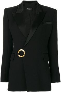 Embellished Blazer, Balmain Jacket, Blazers Black, Balmain Blazer, Designer Blazers, Cocktail Jacket, Embellished Jacket, Lapel Blazer