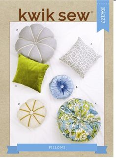 an image of pillows on the cover of a sewing book