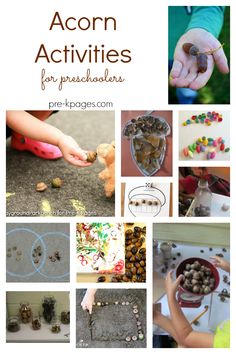 a collage of activities for preschoolers to do with their hands and feet, including sorting