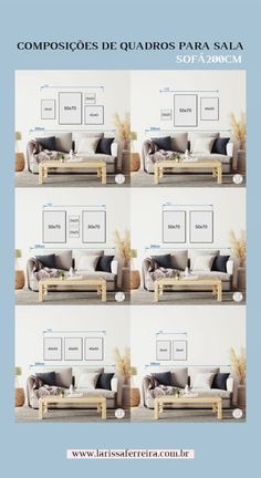 a series of photos showing different types of furniture