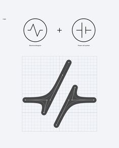 the diagram shows two different types of electrical devices, one with an arrow on it