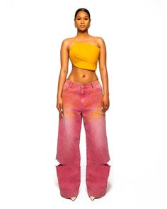 Aster Acid Jeans Two Tone Denim Outfit, Midsize Plus Size Fashion, Atlanta Greek Picnic Outfits, Sequin And Jeans Outfit, Uk Street Style 2023, Spring Outfits 50 Degrees, Pink And Mustard Outfit, Pink Jeans Outfit Black Women, Dress On Jeans Outfit