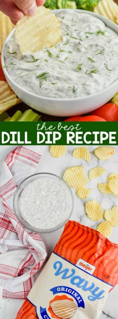 the best dill dip recipe is made with only three ingredients and it's ready to be eaten