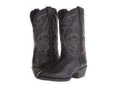 Fitted Moto Boots For Winter Rodeo, Winter Mid-calf Boots With Snip Toe For Rodeo, Winter Rodeo Mid-calf Boots With Snip Toe, Fitted Moto Boots For Rodeo In Winter, Winter Rodeo Black Mid-calf Boots, Fitted Black Western Boots, Winter Rodeo Snip Toe Boots, Fitted Black Heeled Boots For Ranch, Black Mid-calf Boots For Winter Rodeo