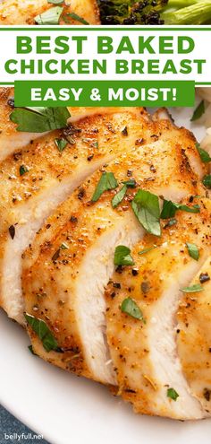 the best baked chicken breast is easy and moist