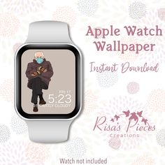 an apple watch is shown with the image of an old man on it