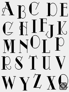 an old english alphabet with letters and numbers