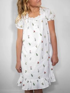 Floral Poplin Nightgowns – Heirloom Art Co. Midsummer Traditions, Nightgown Set, Cotton Nighties, Nightgown Sets, Cotton Nightgown, Mother And Daughter, Lace Flowers, Daughter Gifts, The Land