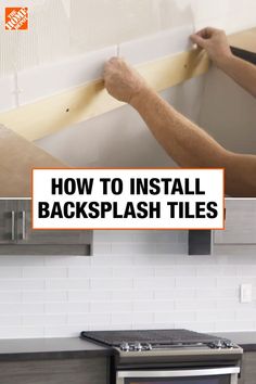 how to install backsplash tiles in the kitchen