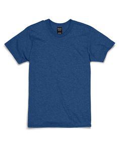 Unisex 4.5 oz., 100% Ringspun Cotton Nano-T® T-Shirt - REGAL NAVY HEATHER - S | Hanes Nano-T Cotton T-Shirt in Regal Navy Blue Heather Size Small | Ringspun Wholesale T Shirts, T Shorts, Vintage Denim, Combed Cotton, Custom Clothes, Vintage Looks, Men Short Sleeve, Cotton T Shirt, Casual Looks