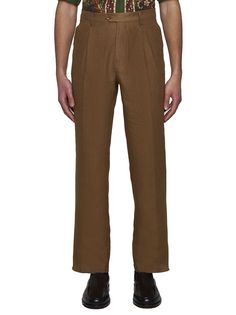 62% Linen, 38% Cotton Ralph Lauren Trousers With Welt Pockets, Loro Piana Trousers, Linen Pull-on Trousers, Etro Menswear 2022, Etro Mens Shirts, Italian Textiles, Officine Creative, Pleated Trousers, Top Designer Brands