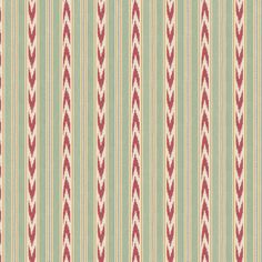 an old fashioned striped wallpaper with red and green stripes