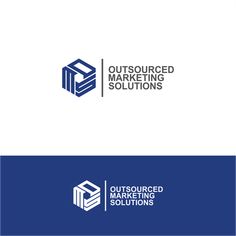 the logo for outsourced marketing solutions, which is designed to look like an open book