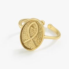 Embrace the elegance of the ocean with our 14K Gold Vermeil Fish Ring, featuring a Christian fish design. Perfect for women who love animal-themed jewelry, this fish ring is not only a fashion statement but also a symbol of faith. Its adjustable design ensures a perfect fit for any finger, making it an ideal gift for mothers and loved ones on any special occasion. PRODUCT DETAILS: • Material: 14K Gold Vermeil• The ring has an adjustable.• Style: Minimalist Elegant 14k Gold Fish-shaped Jewelry, Animal Themed Jewelry, Fish Ring, Zodiac Necklaces, Fish Design, Themed Jewelry, Pearl Gemstone, Style Minimalist, Personalized Necklace