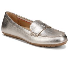 Both stylish and comfortable, these sleek slip-on loafers offer soft cushioned insoles to support your strides. From Naturalizer. Classic Slip-on Flats With Arch Support, Slip-on Flat Loafers With Cushioned Footbed, Business Casual Cushioned Slip-on Flats, Comfortable Loafers With Arch Support And Round Toe, Classic Slip-ons With Arch Support And Flat Heel, Spring Business Casual Slip-ons With Cushioned Footbed, Casual Slip-on Flats With Arch Support, Comfortable Formal Flat Slip-ons, Comfortable Slip-on Loafers With Arch Support