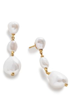 Freshwater Pearl Drop Earrings, Bezel Set Diamond, Nordstrom Anniversary Sale, Monica Vinader, Akoya Pearls, Pearl Diamond, Multi Strand Necklace, Pearl Stud Earrings, Online Earrings