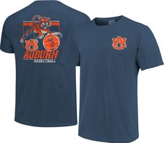 an auburn basketball t - shirt with the team's mascot on it