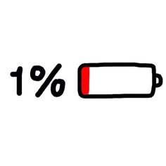 the percentage of batteries is 1 %