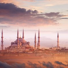 Blue Mosque And Beautiful Sunset In Istanbul Turkey 24" x 16" (60x40 cm) Muslim Friends, Tech Startup, Blue Mosque, Tech Startups, Animal Stories