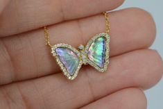 Mini Mother-of-Pearl Butterfly - KAMARIA Mother Of Pearl Butterfly, Pearl And Butterfly Necklace, Elegant Shell-shaped Mother Of Pearl Necklace, Iridescent Butterfly-shaped Jewelry Gift, Iridescent Butterfly-shaped Handmade Jewelry, Moon Bracelet, Professional Jewelry, Green Pearls, Peach Moonstone