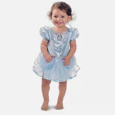 Disney Cinderella Costume Dress 6-12 Month Baby Cinderella Dress, Baby Disney Princess, Cinderella Dress Costume, Cinderella Halloween Costume, Infant Costume, Baby Cinderella, 12 Month Dress, Disney Princess Babies, Cinderella Costume