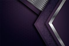 an abstract purple and silver background with metallic lines on the bottom, along with hexagonal grids