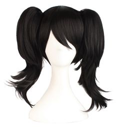 PRICES MAY VARY. 100% Top Quality & Brand New Material : 100% Top Kanekalon Fiber Adjustable Monofilament Net Textile: Braided Wigs MapofBeauty Can Be Equipped With Hair Ornaments Cosplay Wigs Curly Hair Accessories, Black Hair Accessories, Two Ponytails, Double Ponytail, Cheap Wigs, Clip In Ponytail, Johnnie Guilbert, Super Hair, Black Curly Hair