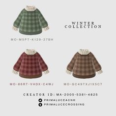 the winter collection is available in three different colors