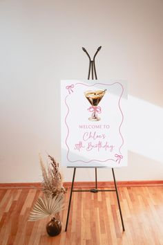 Espresso Martini Birthday Party Editable Welcome sign Template Digital File * Includes 18x24 + 20x30 + 24x36 Size Templates Edit and download your digital file right from your browser using TEMPLETT. *Please Read all information below before placing order & Try before you buy* ►TRY THIS TEMPLATE BEFORE BUYING   Copy + Paste link in your browser https://templett.com/design/demo/palmpaperie/29762807,29762848,29762886 ►TO ORDER  -Checkout with desired item -You will receive a link in your email ass Espresso Martini Birthday, Martini Birthday, Expresso Martini, Templates Edit, Roaring 20s Party, Birthday Welcome Sign, Pink Birthday Party, Digital Signs, Welcome Sign Template