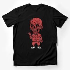 Cool Skull Graphic T-Shirt, Unique Red Skull Artwork, Men's and Women's Casual Streetwear Male T-Shirt Custom graphic T-Shirt.Customize your color Urban Skull Print Crew Neck T-shirt, Skull Print Crew Neck T-shirt For Streetwear, Urban Crew Neck T-shirt With Skull Print, Streetwear Graphic Tee With Skull Print, Hip Hop Skull Print T-shirt For Streetwear, Urban Skull Print T-shirt For Streetwear, Urban T-shirt With Skull Print For Streetwear, Casual T-shirt With Skull Graphic Print, Band Merch T-shirt With Skull Print For Streetwear