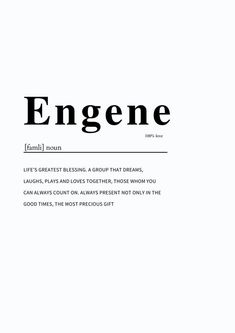 an image of the word engene written in black and white on a sheet of paper