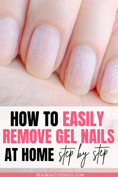 naturals nails without gel polish Remove Gel Nails At Home, Take Off Gel Nails, Remove Gel Nails, Christmas Spread, Gel Nail Polish Remover, Remove Acrylics, Emerald Nails, Remove Gel Polish, Opal Nails