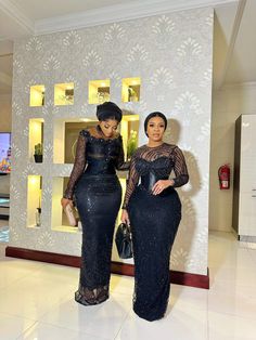 Pretty Lace Dresses, Lace Dress Classy, Top Prom Dresses, Bubu Gown Styles, Best Casual Dresses, Nigerian Bride, Black Ball Gown, African Fabric Dress