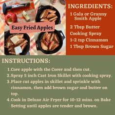 the instructions for how to make an apple cider cake with apples and cinnamon sugar