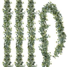 several green plants are arranged in the shape of letters