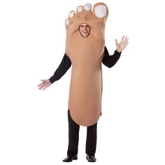 a man in a costume that looks like a foot