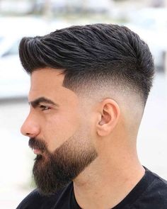 Modern Beard Styles, Medium Fade Haircut, New Beard Style, Faded Beard Styles, Men Fade Haircut Short, Fade Haircut Styles