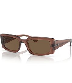 From Ray-Ban&#x2C; these unisex sunglasses feature:Propionate frameRectangle shapeSolid lensRx ableNon PolarizedApprox. 54mm lens- 21mm bridge- 145mm templeImported. Rectangle Sunglasses, Eyewear Womens, Unisex Sunglasses, Ray Ban Sunglasses, Dillard's, Eyewear Sunglasses, Ray Ban, Sunglasses Accessories, Ray Bans