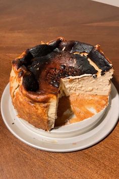 a piece of cake sitting on top of a white plate