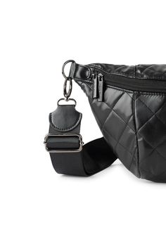 Quilted vegan leather sling bag featuring top entry and additional back zip pocket. Black faux quilted leather & black strap. Sling strap adjustable to 40 inches. Dimensions: 12.75"L x 7"W x 4"H Color: Black For items currently not in stock, please allow 4-6 weeks for delivery. SKU: 71992 Black Quilted Bag For On-the-go, Quilted Black Bag For On-the-go, Black Quilted Functional Bag, Functional Black Quilted Bag, Quilted Black Shoulder Bag For Everyday Use, Black Quilted Shoulder Bag, Louis Sherry, Sling Bag Black, Coverlet Bedding