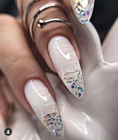 Modern Nails, Bling Nails, Dope Nails, Gorgeous Nails, Flower Nails