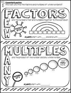 the worksheet for teaching fraction numbers to help students learn how to use them