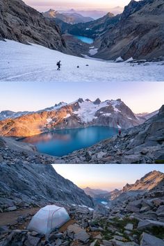 Backpacking to Dip Top Gap and Pea Soup Lake in the Alpine Lakes Wilderness, Washington State. Here's what you should know before your trip. Camping on top of dip top gap Lake Dip, Washington State Travel, Washington Travel, Lake Washington, Thru Hiking, Pea Soup, Travel Outdoors