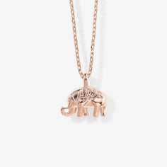 This dainty Elephant Pendant Necklace is perfectly understated—and ideal for everyday wear. Materials: 14K yellow, rose or white gold plated Measurements: Length: 19" Slider chain Elephant Pendant: 14mm x 13.3mm Elephant Pendant Necklace, Elephant Pendant, Yellow Rose, Everyday Wear, Gold Plate, Elephant, Yellow Gold, White Gold, Pendant Necklace