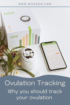 there is a phone and other items on the table with text overlay that reads, ovulation tracking why you should track your involution