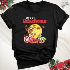 Merry Beachmas Reindeer Tropical Holiday Shirt, Hawaii Beach Christmas In July Tee, Summer Xmas Shirt, Merry Beachmas Family Vacation Shirt Hello, Welcome to Blue Unique Boutique, your destination for unique and handcrafted shirts! I'm Eve! I have been thinking about creating my business for a long time and now I have taken the first step towards it and it gives me excitement. As a small business, I take pride in creating unique designs from the comfort of our homes. Each shirt is carefully craf Summer Xmas, Christmas Vacation Shirts, Hawaiian Christmas, Tropical Holiday, Handmade Shirts, Tropical Christmas, Family Vacation Shirts, Beach Christmas, Hawaii Beach