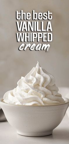 Easy Vanilla Whipped Cream – Chasety Vanilla Whipped Cream, Rich Chocolate Cake, Holiday Side Dishes, Dairy Free Options, Fruit Tart, Homemade Vanilla, Frosting Recipes, Breakfast Lunch Dinner, Vanilla Flavoring